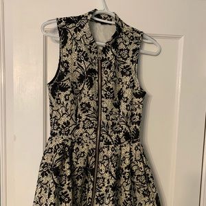 Elegant black and white dress